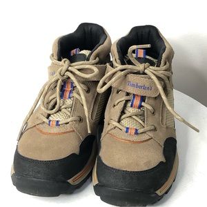 Timberland Leather sneaker high top Hiking boot Size 6.5. R1